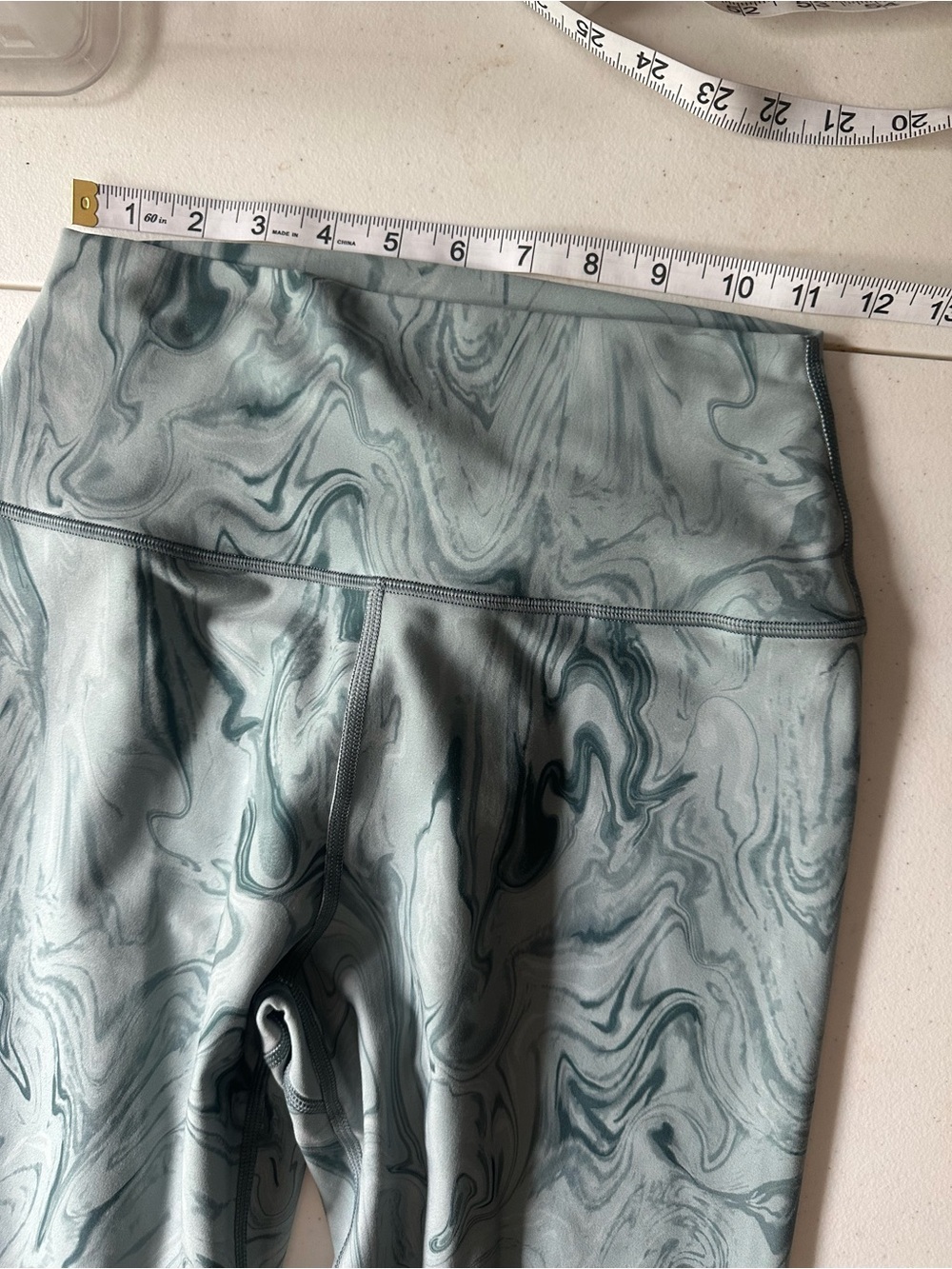 Spiritual Gangster Green Marble High Waist Leggings M‎ - Picture 7 of 9